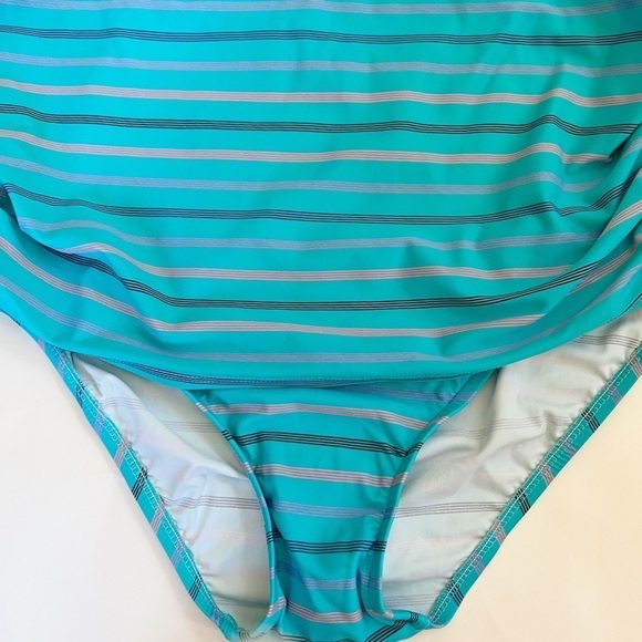Prego Striped One Piece Maternity Bathing Suit NWT Size Small - Picture 3 of 13